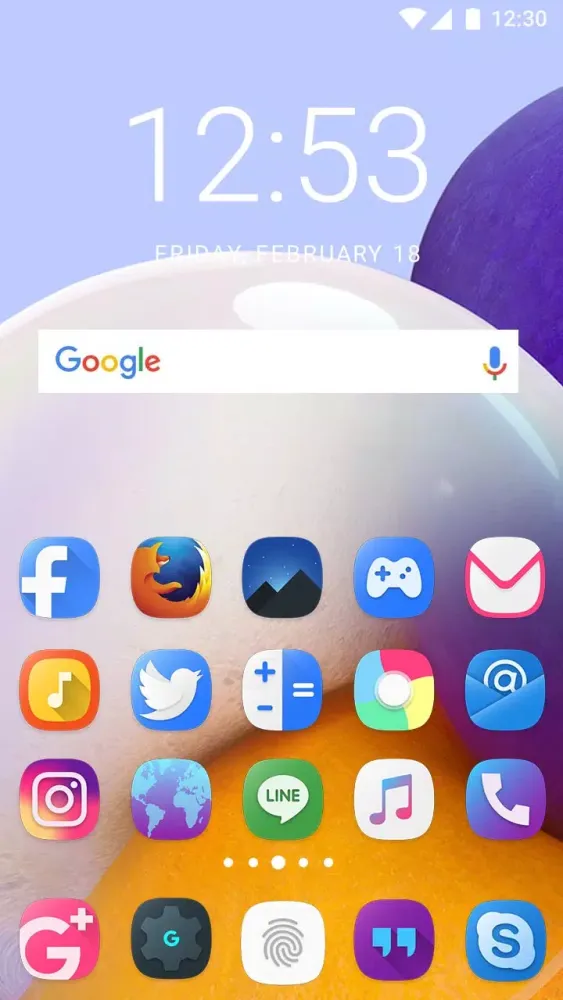 Tangkapan layar Theme for Samsung Galaxy A72