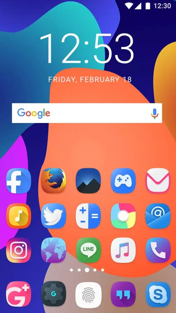 Tangkapan layar Theme for Samsung Galaxy A72