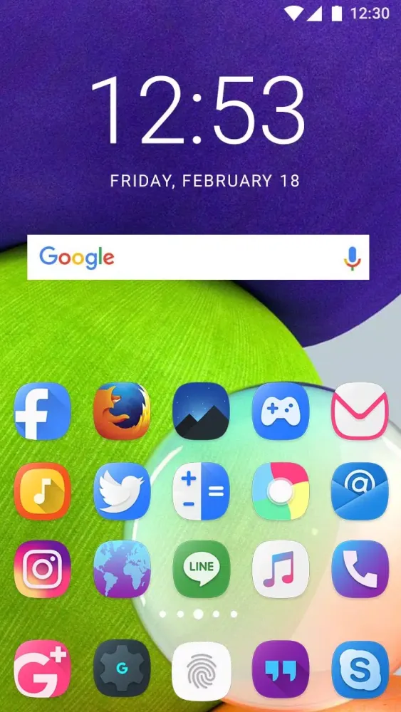 Tangkapan layar Theme for Samsung Galaxy A72