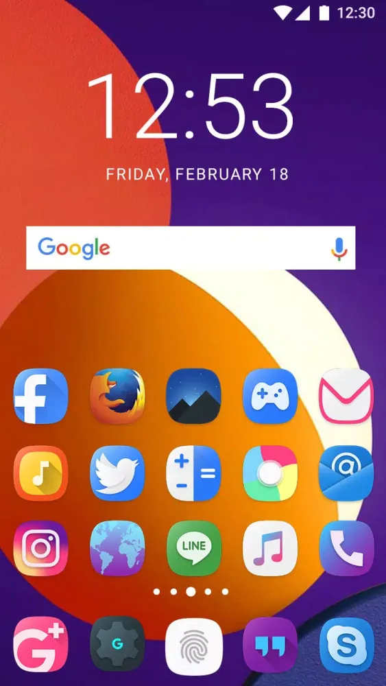 Tangkapan layar Theme for Samsung Galaxy A72