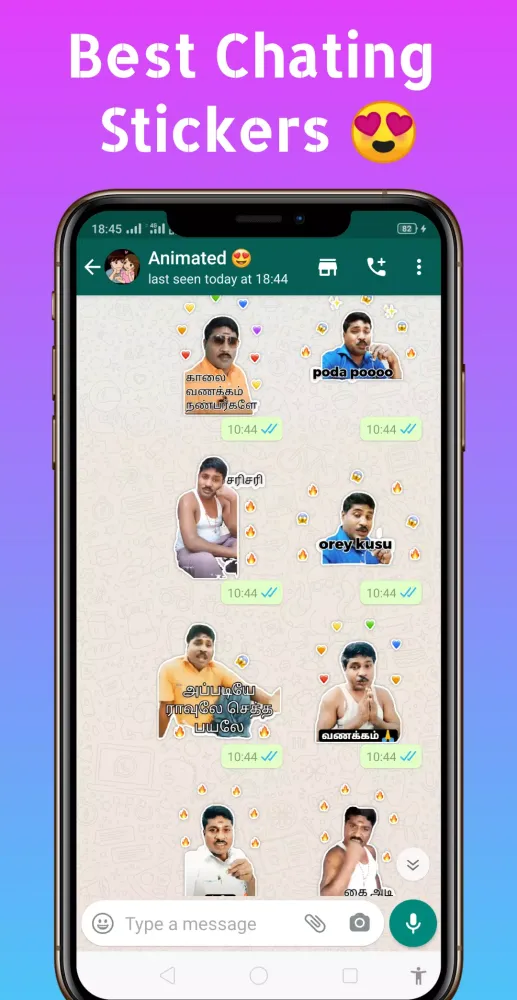 Captures d'écran de Thalaivar GP Muthu Stickers