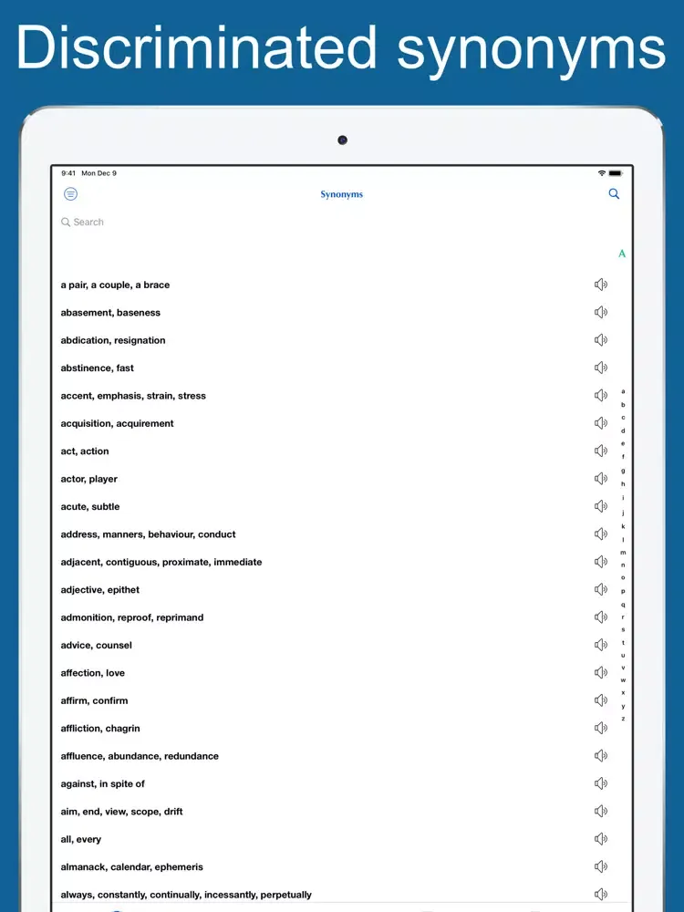 Captures d'écran de English Synonym Discriminated iPad 