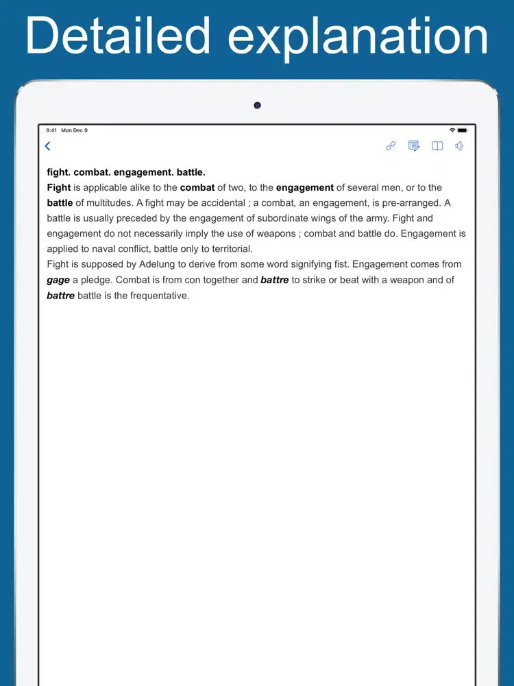Captures d'écran de English Synonym Discriminated iPad 