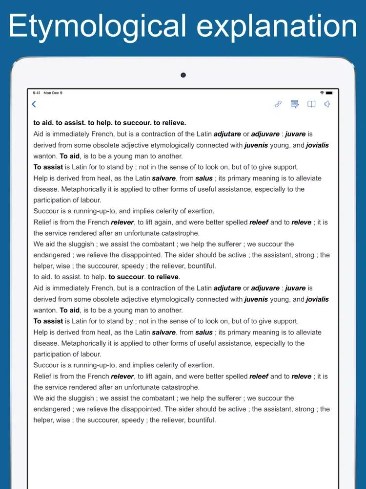Captures d'écran de English Synonym Discriminated iPad 