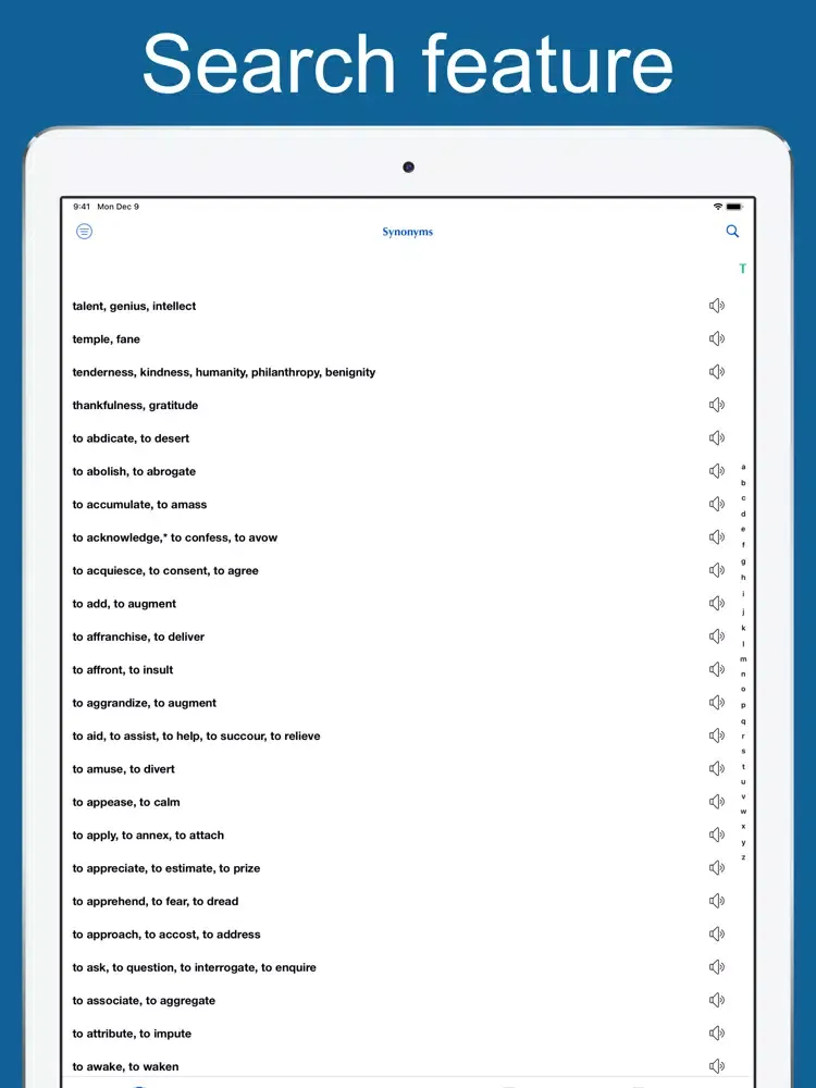 Captures d'écran de English Synonym Discriminated iPad 