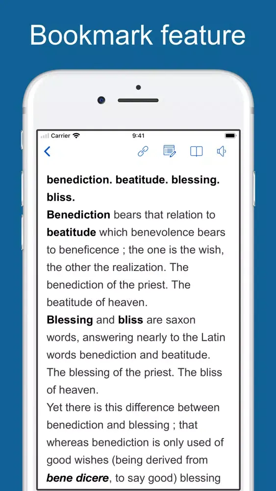 Captures d'écran de English Synonym Discriminated
