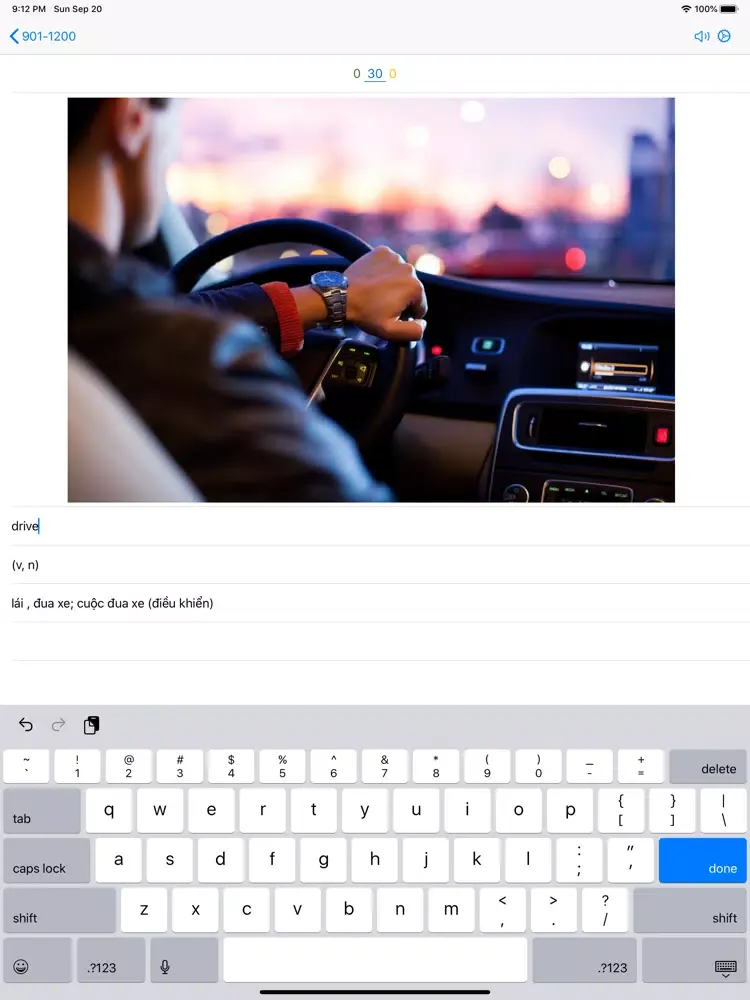 Zrzuty ekranu Flashmem: 3000 Words English iPad 