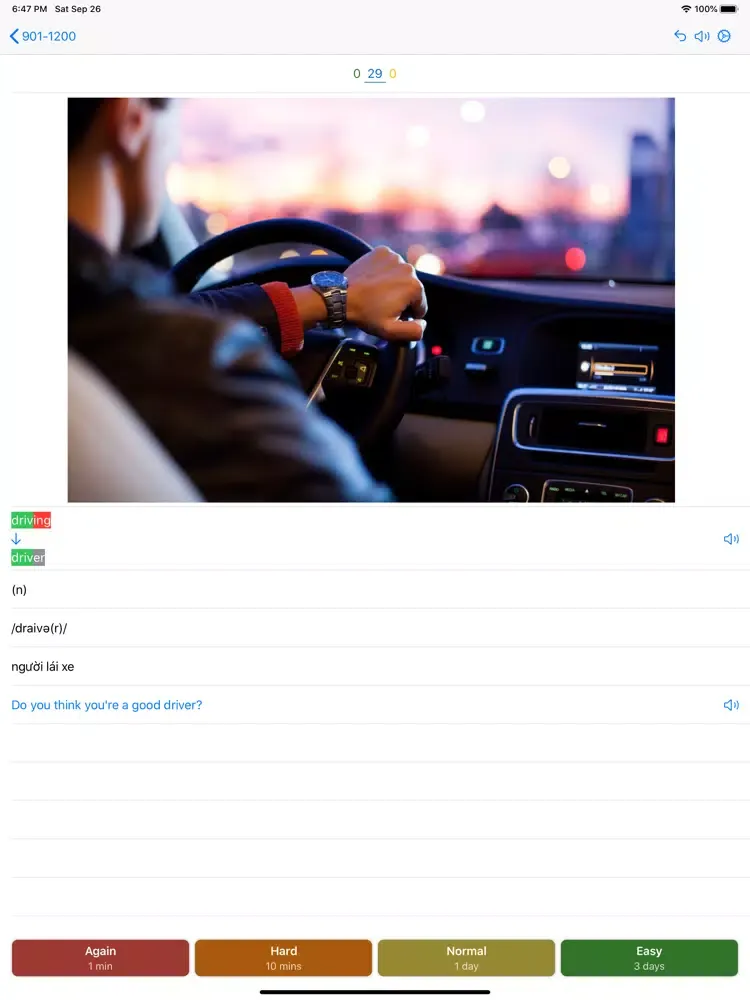 Zrzuty ekranu Flashmem: 3000 Words English iPad 