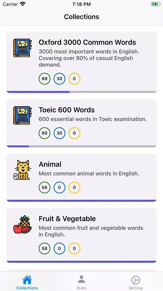 Zrzuty ekranu Flashmem: 3000 Words English