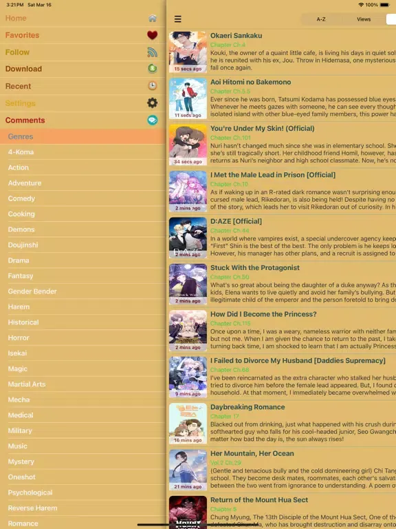 Manga World - Anime Stream iPad  سکرین شاٹس