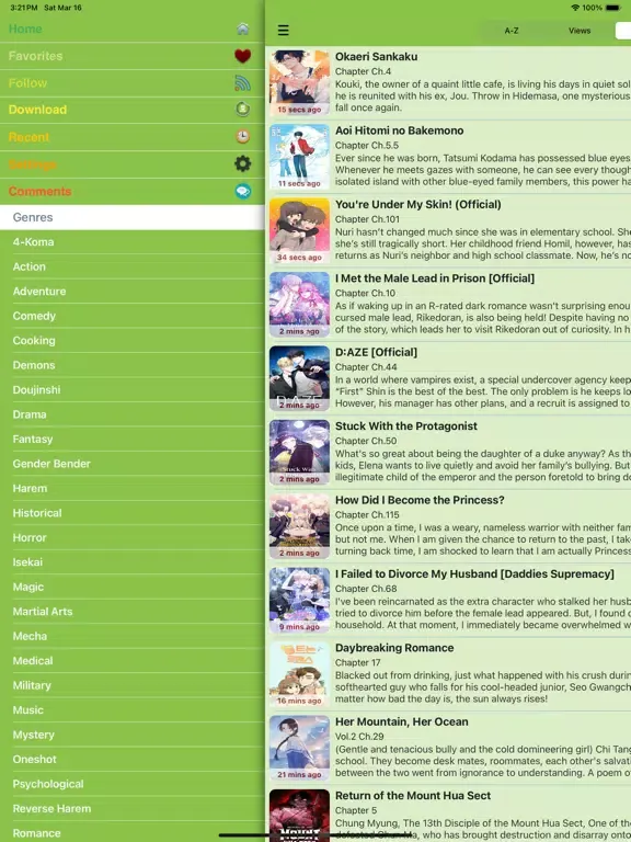 Manga World - Anime Stream iPad  سکرین شاٹس