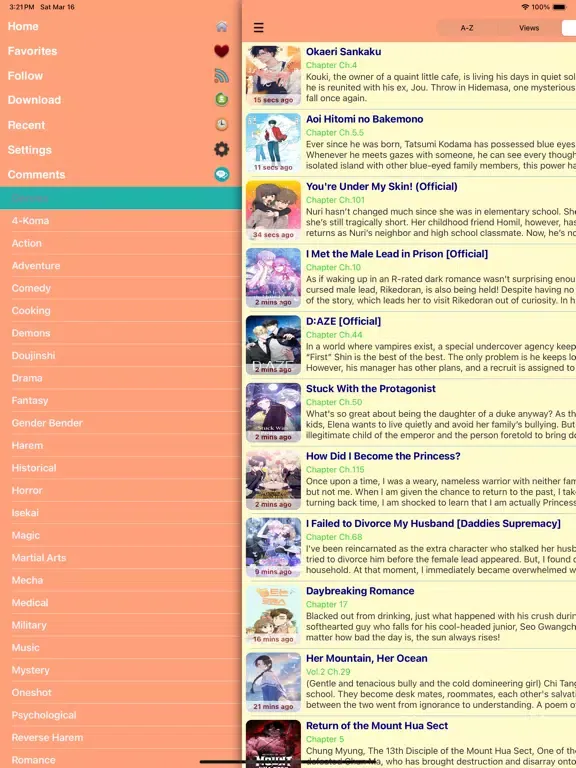 Manga World - Anime Stream iPad  سکرین شاٹس