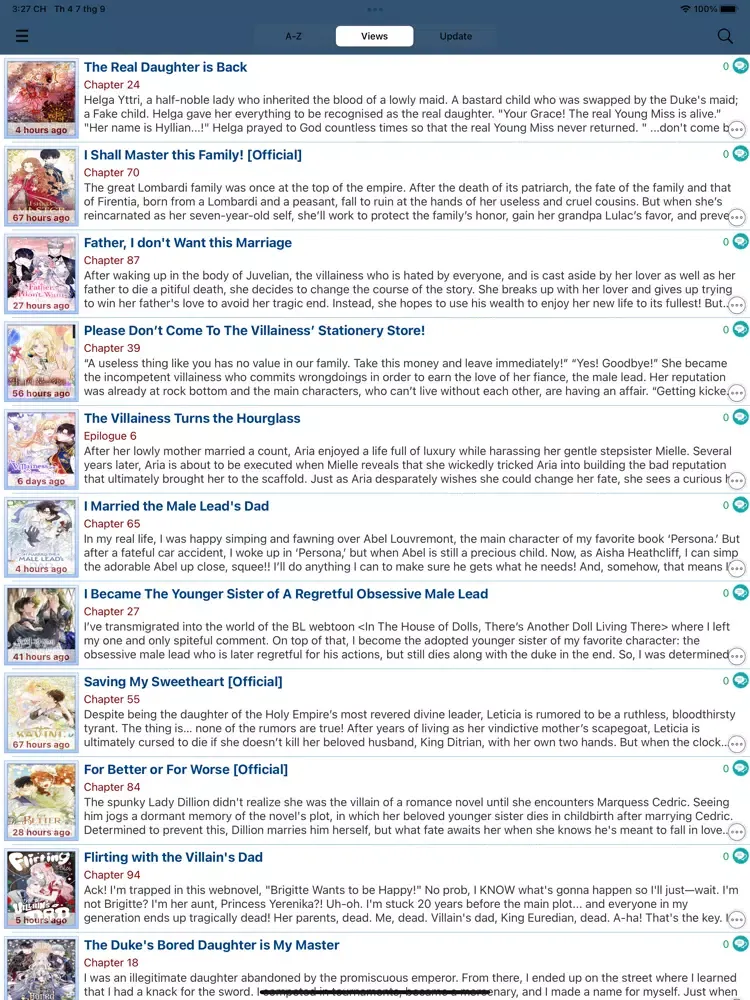 Captures d'écran de Manga World - Online Reader iPad 