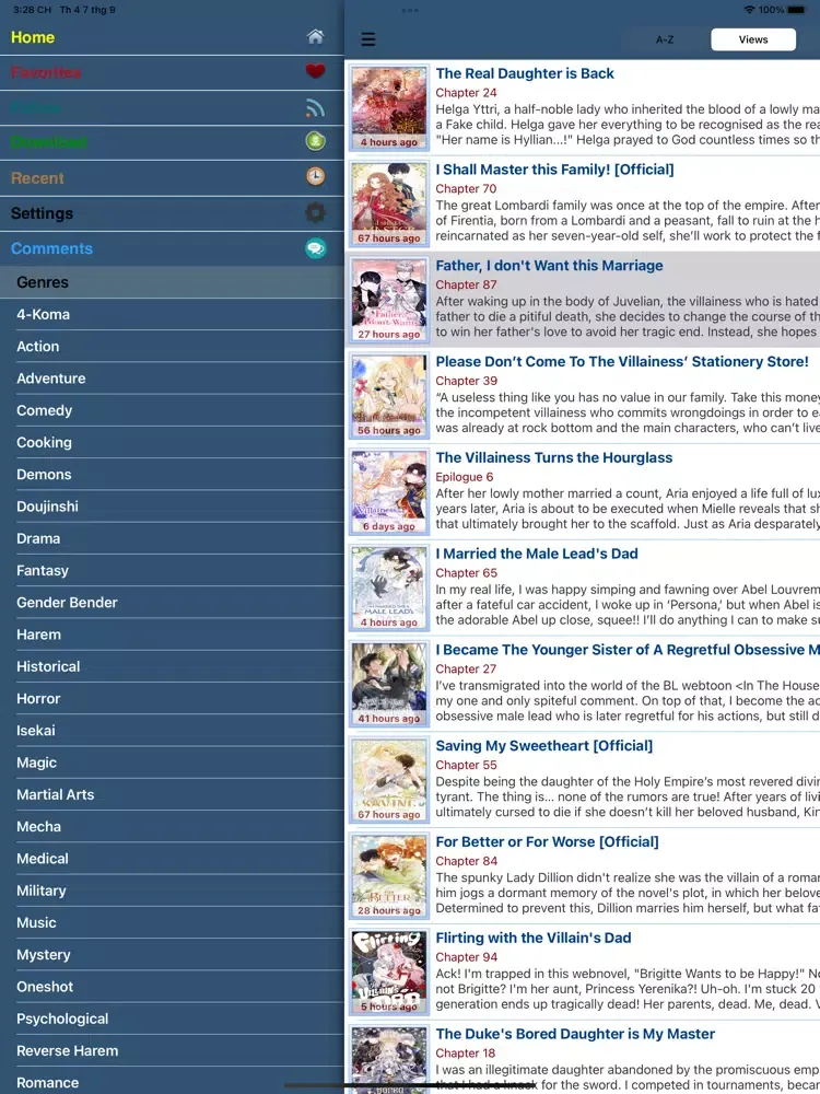 Captures d'écran de Manga World - Online Reader iPad 