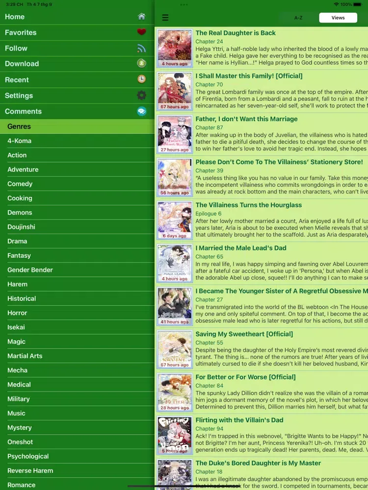 Captures d'écran de Manga World - Online Reader iPad 