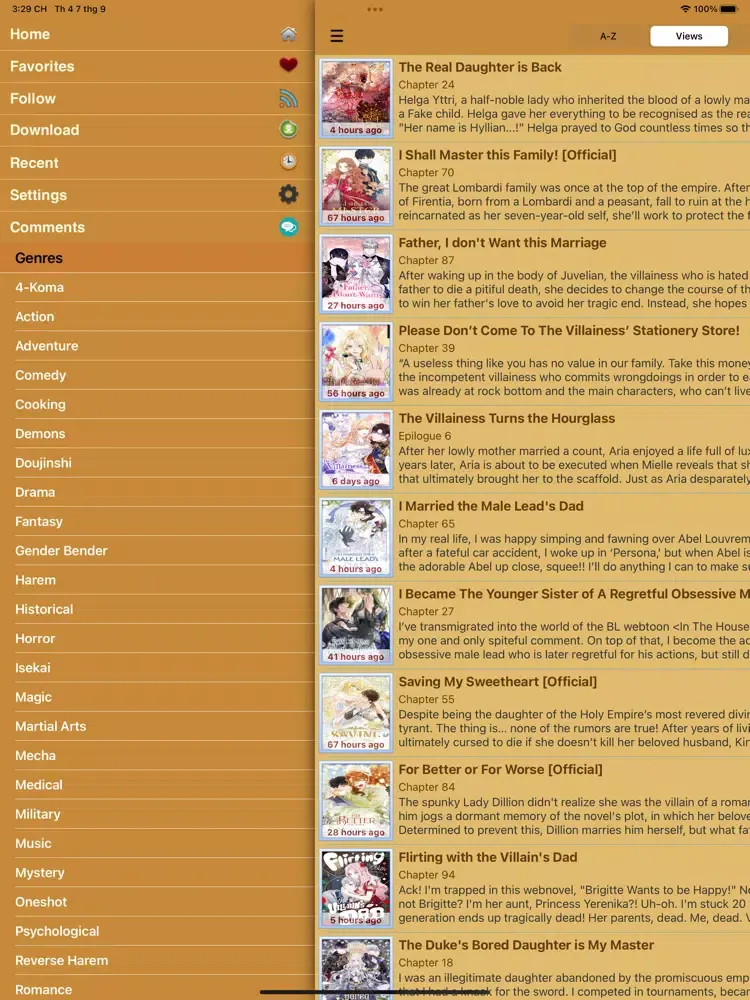 Captures d'écran de Manga World - Online Reader iPad 