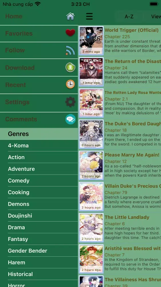 Captures d'écran de Manga World - Online Reader