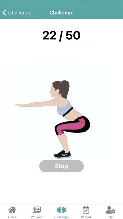 The 30-Day Squat Challenge スクリーンショット
