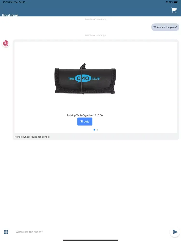 The CMO Club Boutique iPad  스크린샷