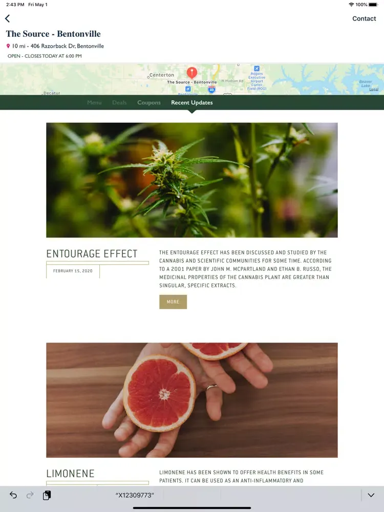 The Source: Dispensary iPad 应用截图