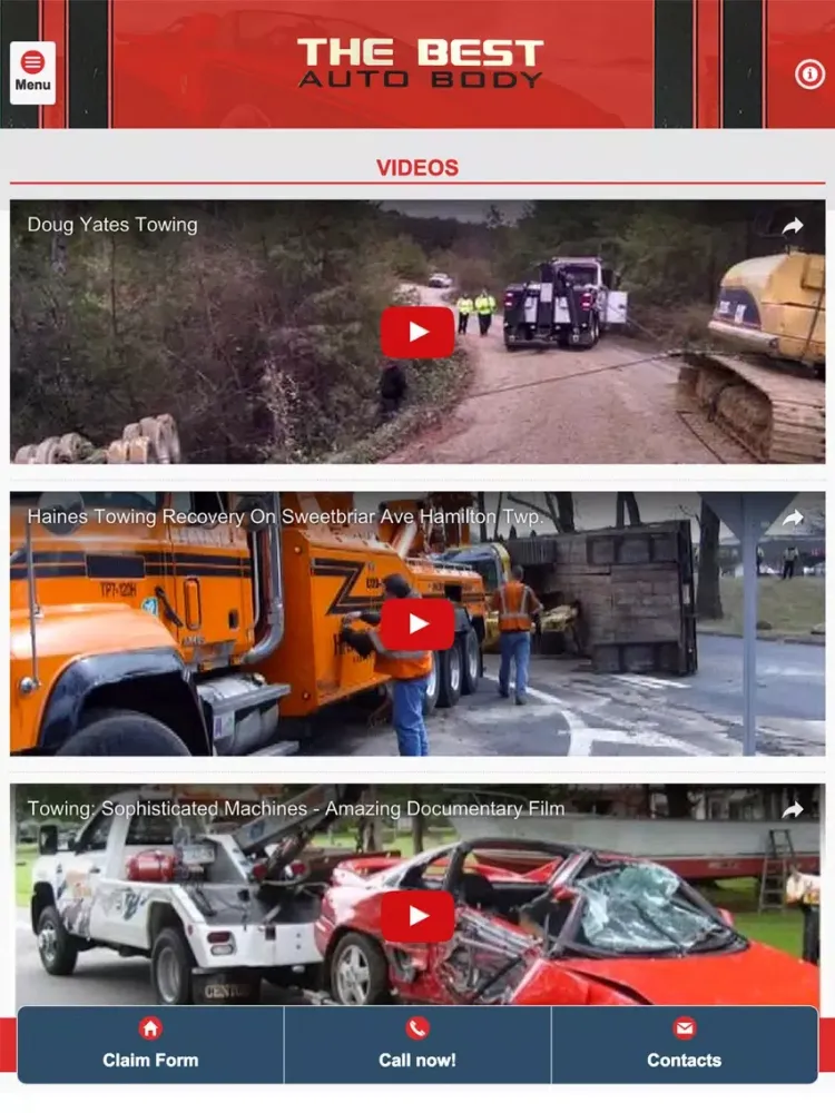 The Best Auto Body iPad  Screenshots
