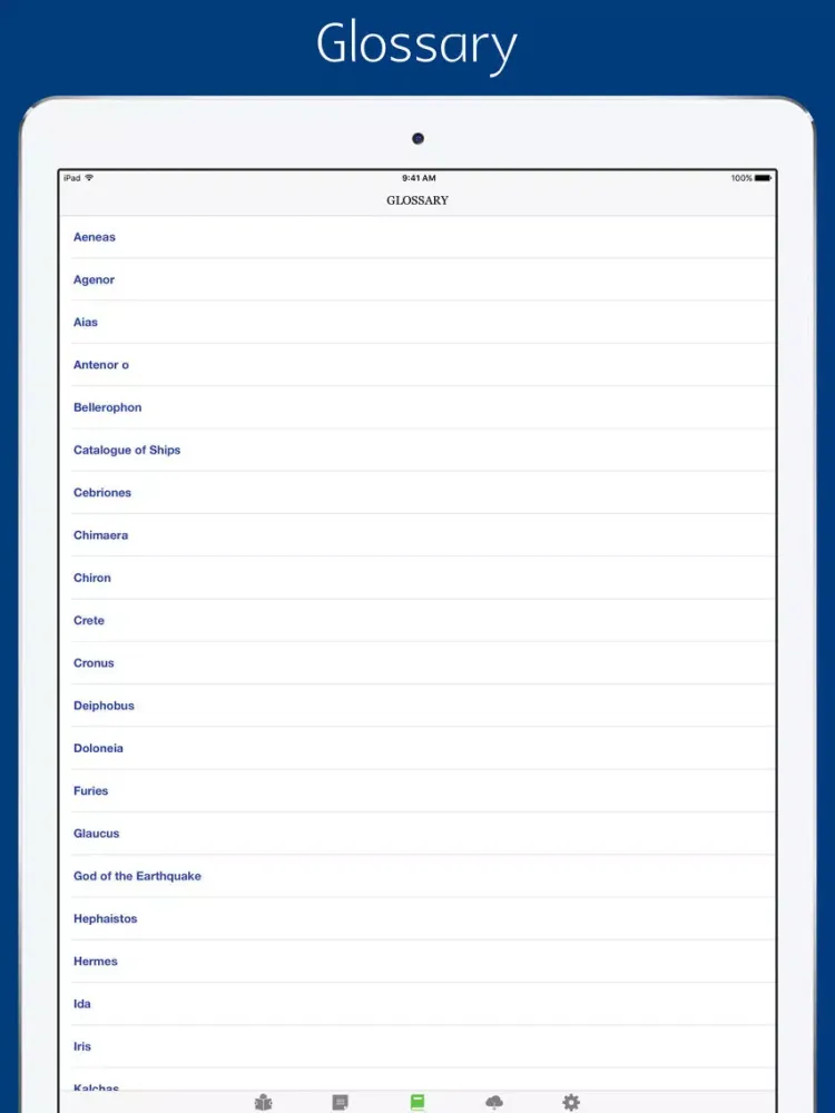 Ảnh chụp màn hình của The Iliad - notes, sync transcript iPad 