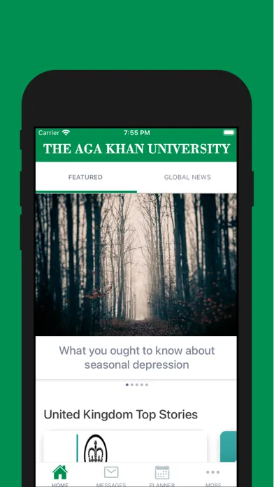Tangkapan layar The Aga Khan University