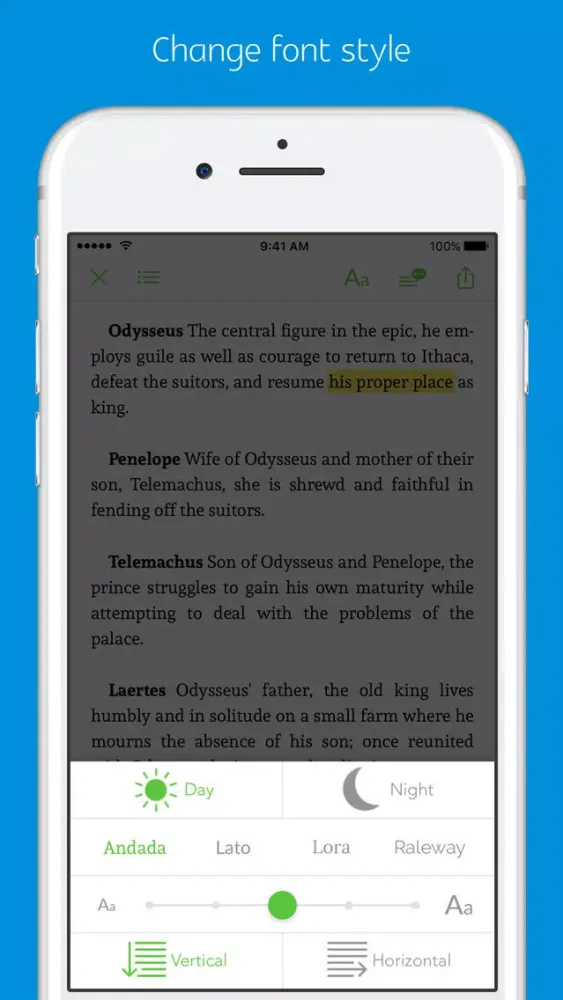 Zrzuty ekranu The Odyssey - sync transcript, notes