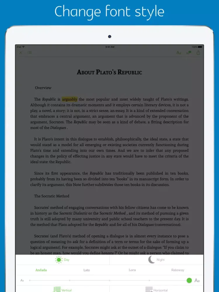 The republic - sync transcript, audio iPad 應用截圖