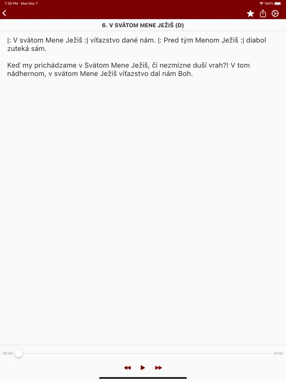 Скриншоты Piesne chvály iPad 