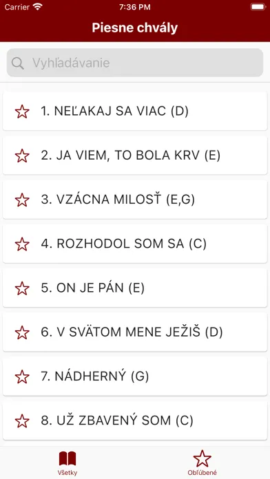 Скриншоты Piesne chvály