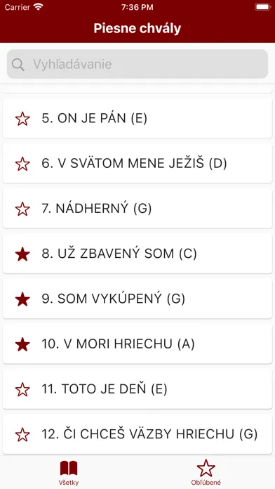 Скриншоты Piesne chvály