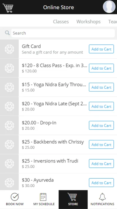 Tangkapan skrin The Yoga Room