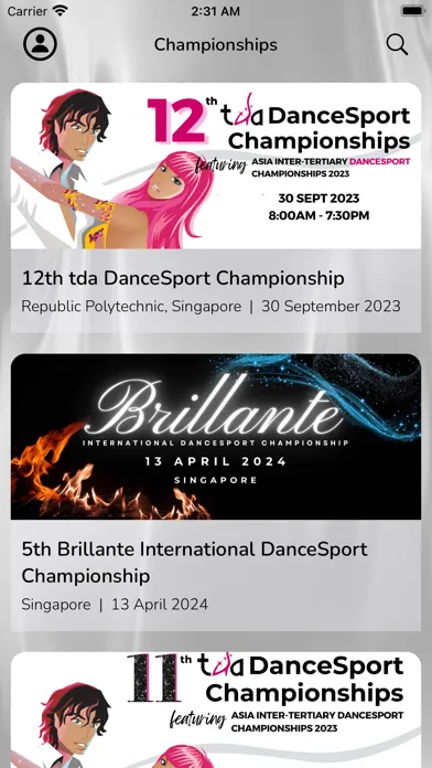 DanceSport Championships スクリーンショット