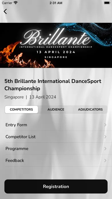 DanceSport Championships スクリーンショット