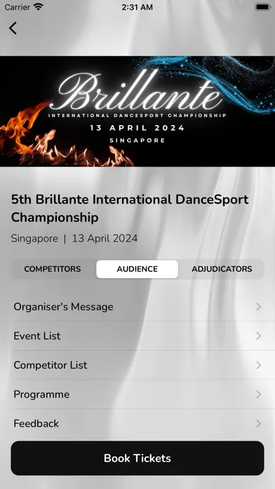 DanceSport Championships スクリーンショット