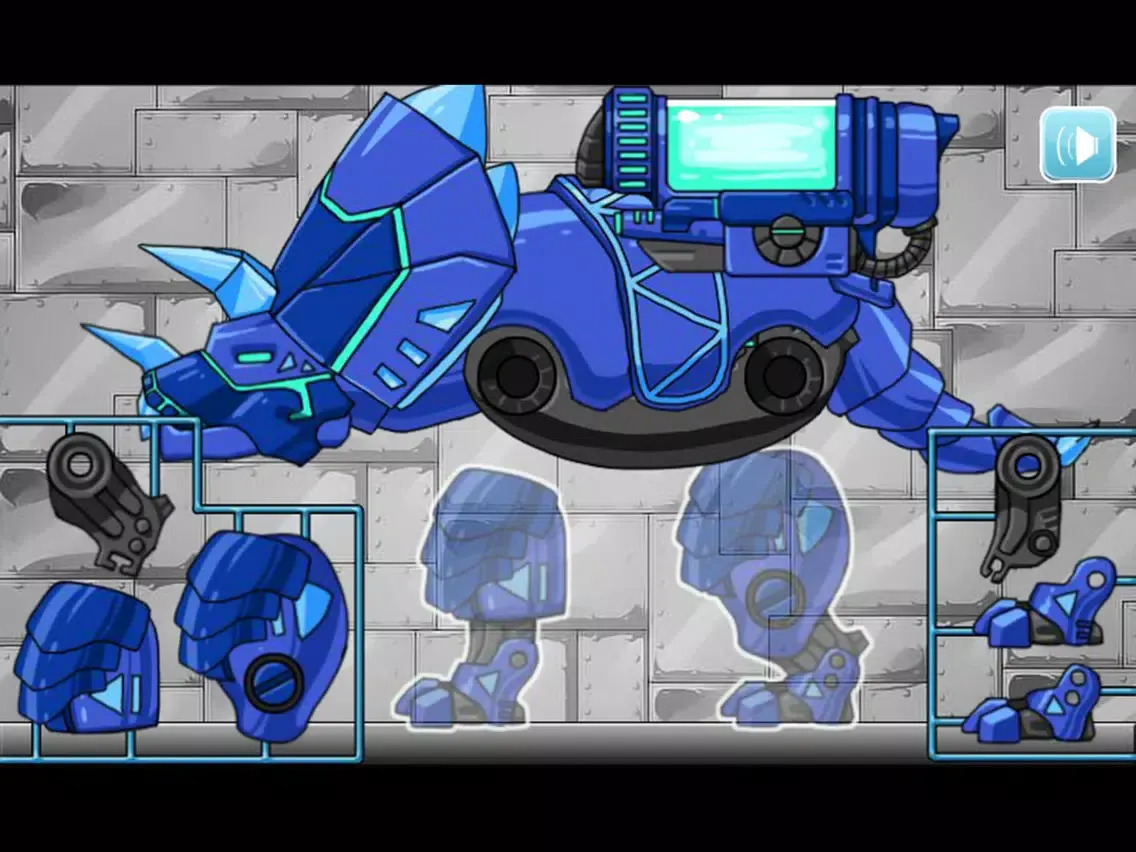Dino Robot - Tricera Blue iPad  سکرین شاٹس