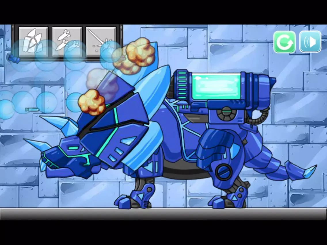 Dino Robot - Tricera Blue iPad  سکرین شاٹس