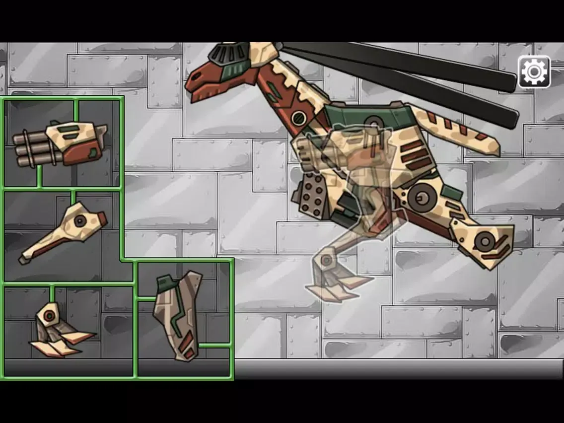 Tangkapan skrin Combine! Dino Robot - Gallimimus iPad 