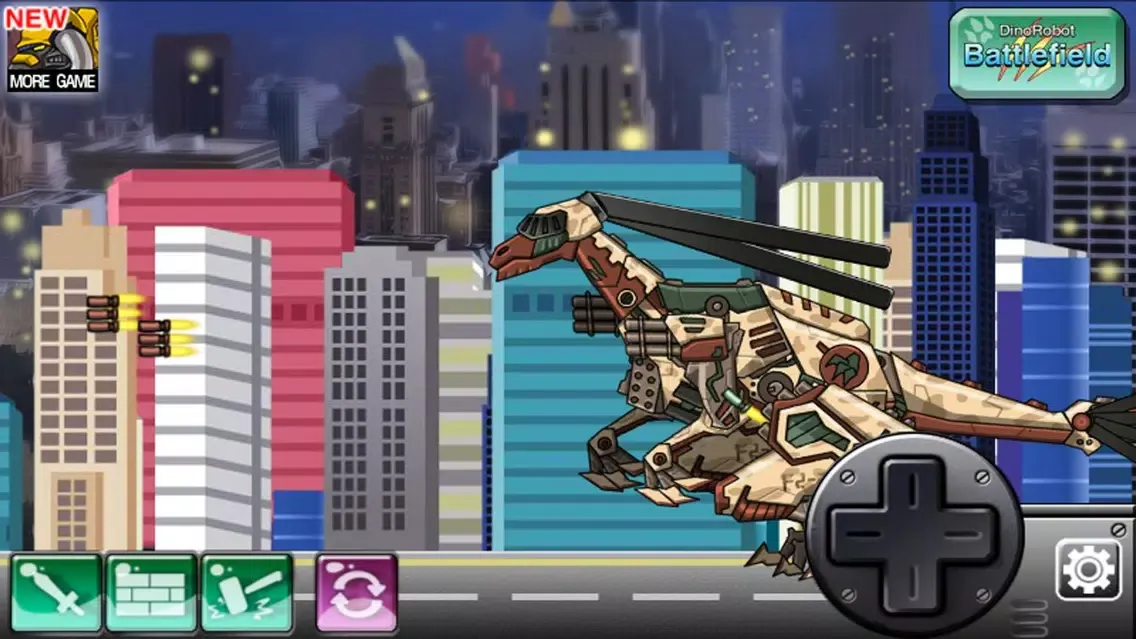 Tangkapan skrin Combine! Dino Robot - Gallimimus