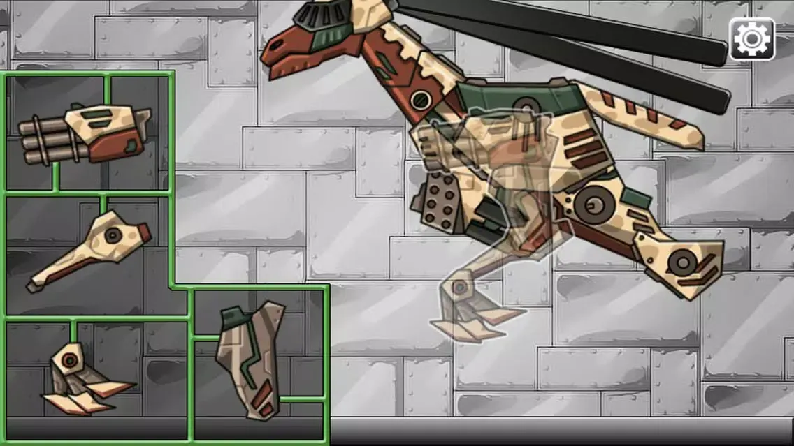 Tangkapan skrin Combine! Dino Robot - Gallimimus