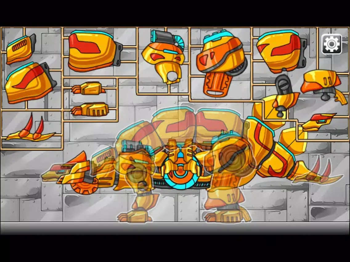 Captures d'écran de Combine! Dino Robot - Stego Gold iPad 