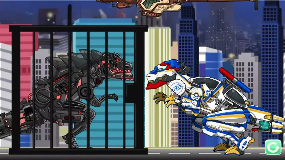 صور Combine! Dino Robot - T-rex Cops
