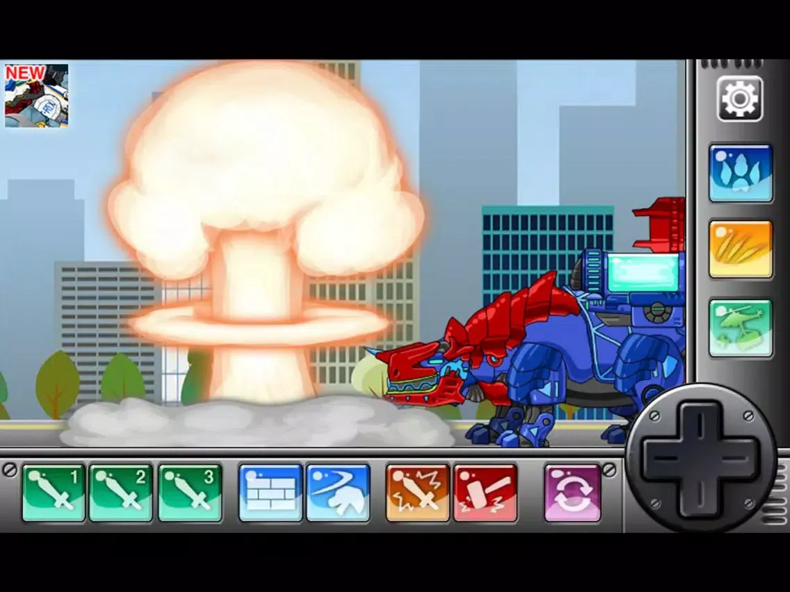 Captures d'écran de Combine! Dino Robot - Tyrano + Tricera2 iPad 