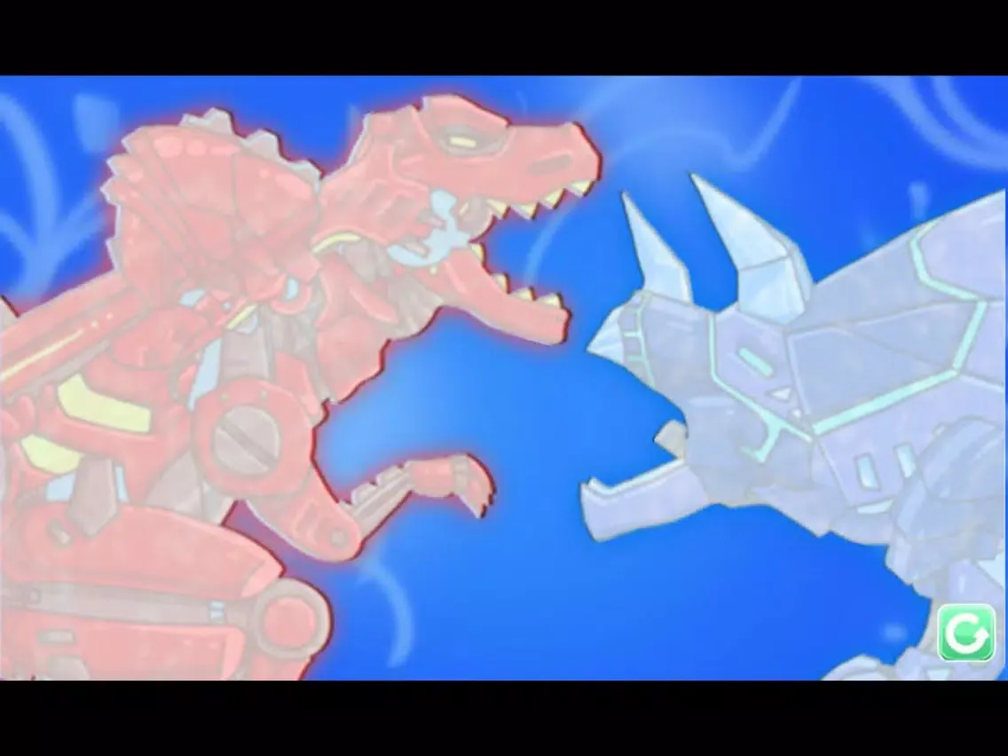 Captures d'écran de Combine! Dino Robot - Tyrano + Tricera2 iPad 
