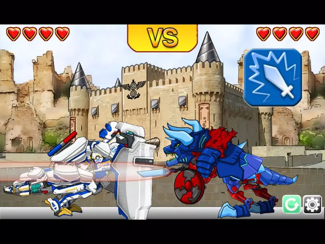 Captures d'écran de Combine! Dino Robot - Tyrano + Tricera2 iPad 