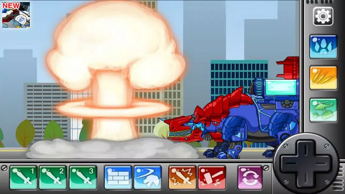 Captures d'écran de Combine! Dino Robot - Tyrano + Tricera2