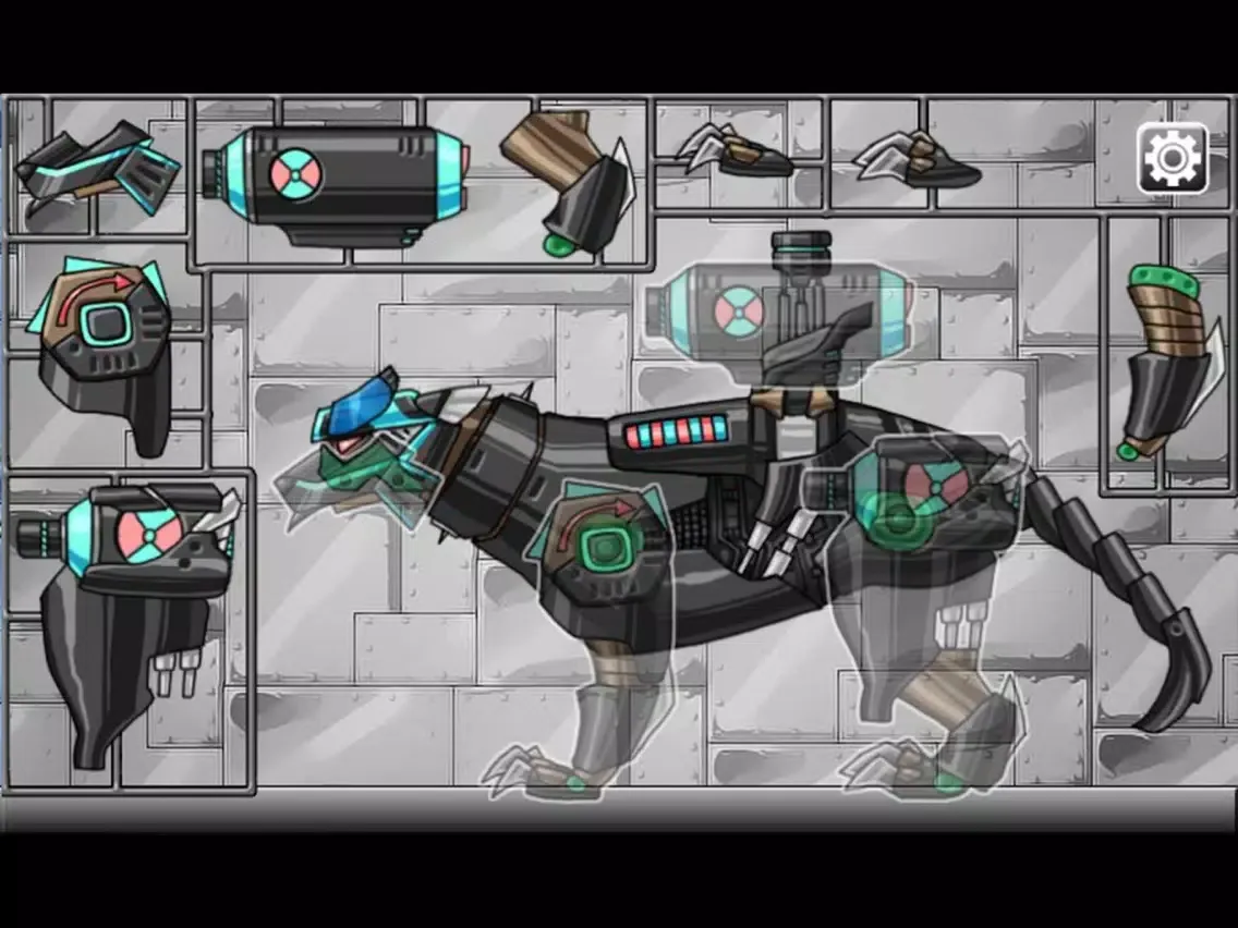 Capturas de tela do Combine! Dino Robot - Smilodon Black iPad 