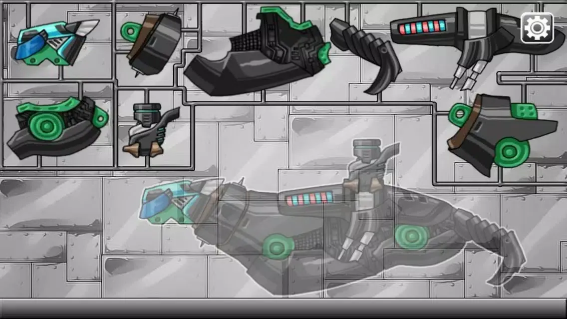 Capturas de tela do Combine! Dino Robot - Smilodon Black