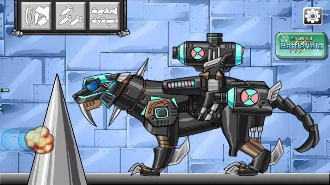 Capturas de tela do Combine! Dino Robot - Smilodon Black